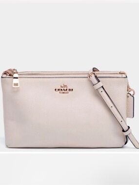 Coach Lyla Double-Zip Crossbody White